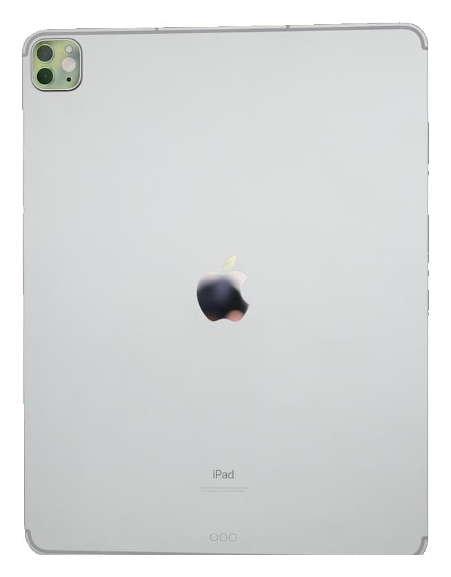 iPad Pro back view showing camera and Apple logo